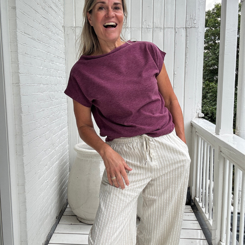 Ingrid™- Avslappet plissert topp