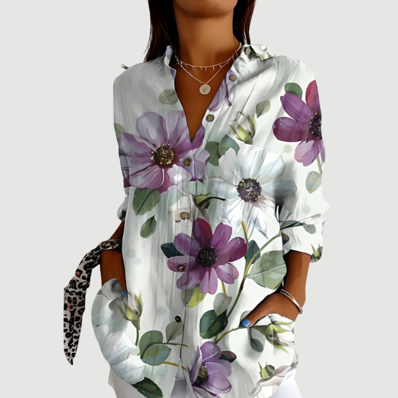 Xeniah™- Blomsterprint-skjorte