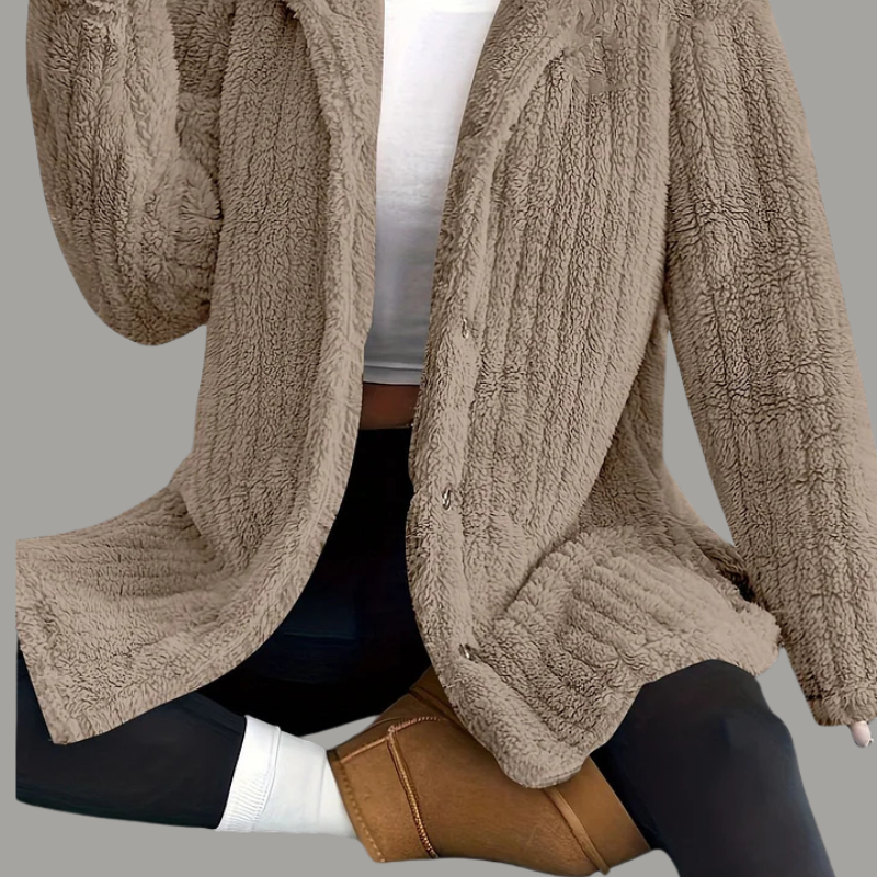 Esme™ - Teddycoat med hette