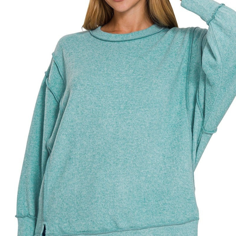 Elaine™- Avslappet fleecegenser