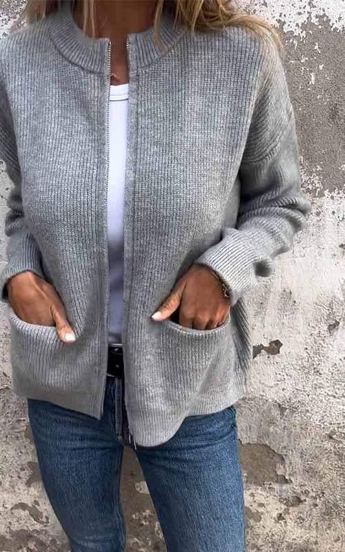 Geraldine™ – Varm vintercardigan