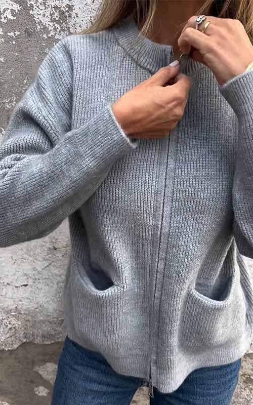 Geraldine™ – Varm vintercardigan