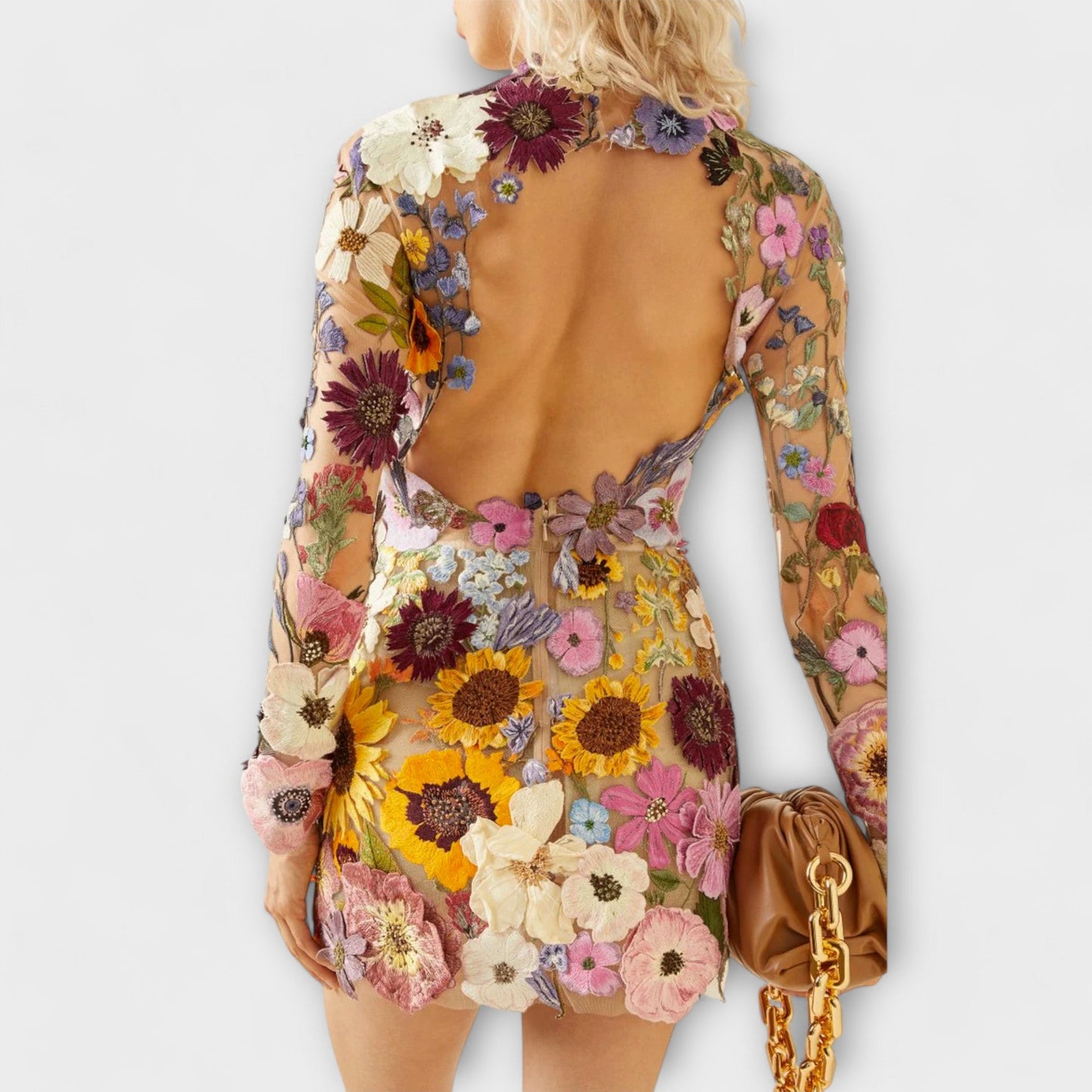Sophie™ – Festblomstret minikjole