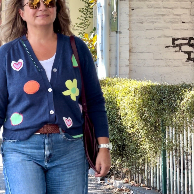 Leona™- Stilig cardigan med trykk