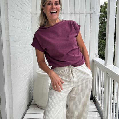 Ingrid™- Avslappet plissert topp