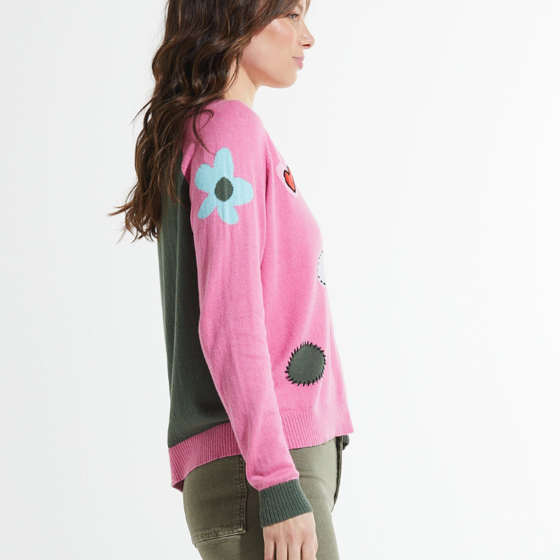 Leona™- Stilig cardigan med trykk