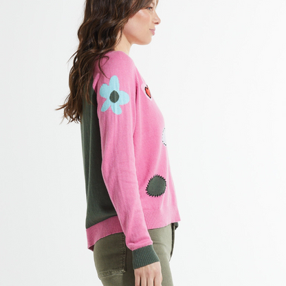 Leona™- Stilig cardigan med trykk