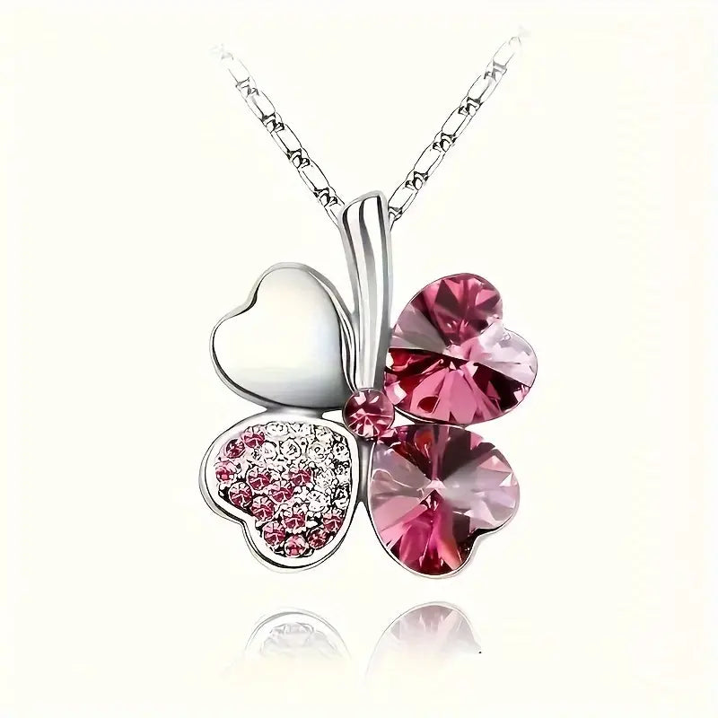 Clover Necklace in Metal | Sammen mot brystkreft
