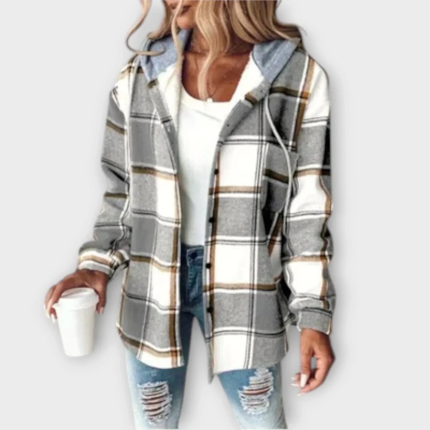 Alysa™ - Checkered Hettegenserjakke