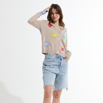 Leona™- Stilig cardigan med trykk