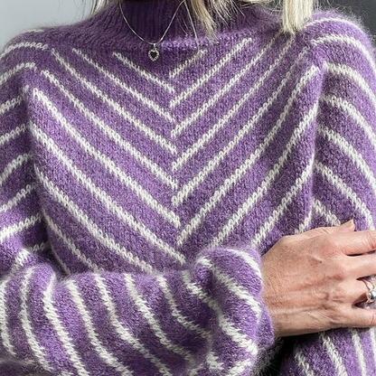 Elinor™- Mønster Strikket Genser