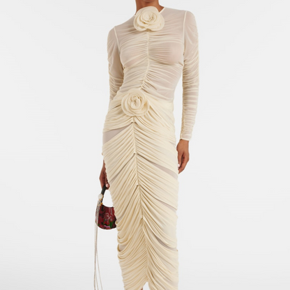 Cara™- Floral Applique maxi-kjole