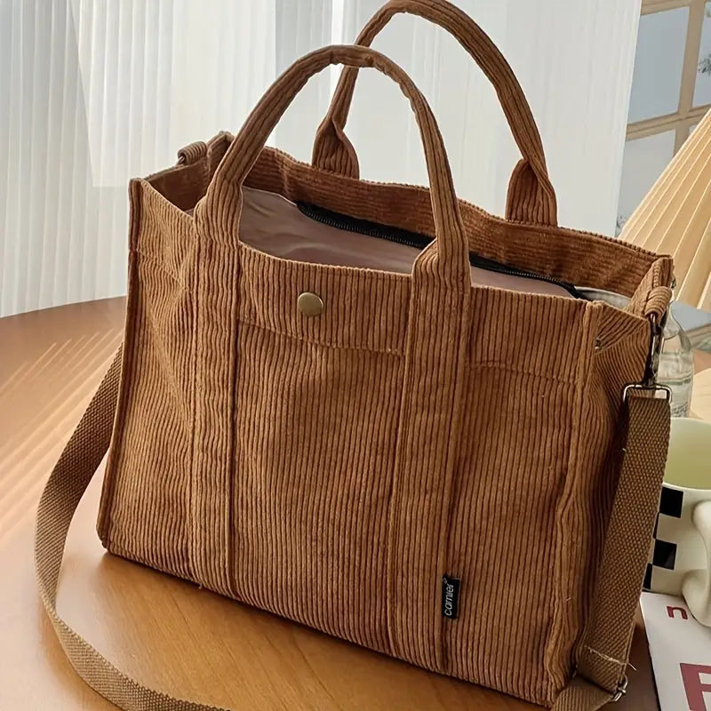 Phoebe™- Kordfløyels crossbody-veske