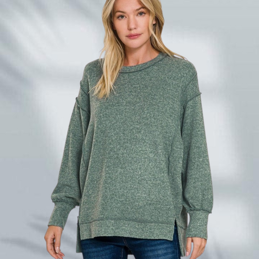 Pearl™- Avslappet myk Sweatshirt