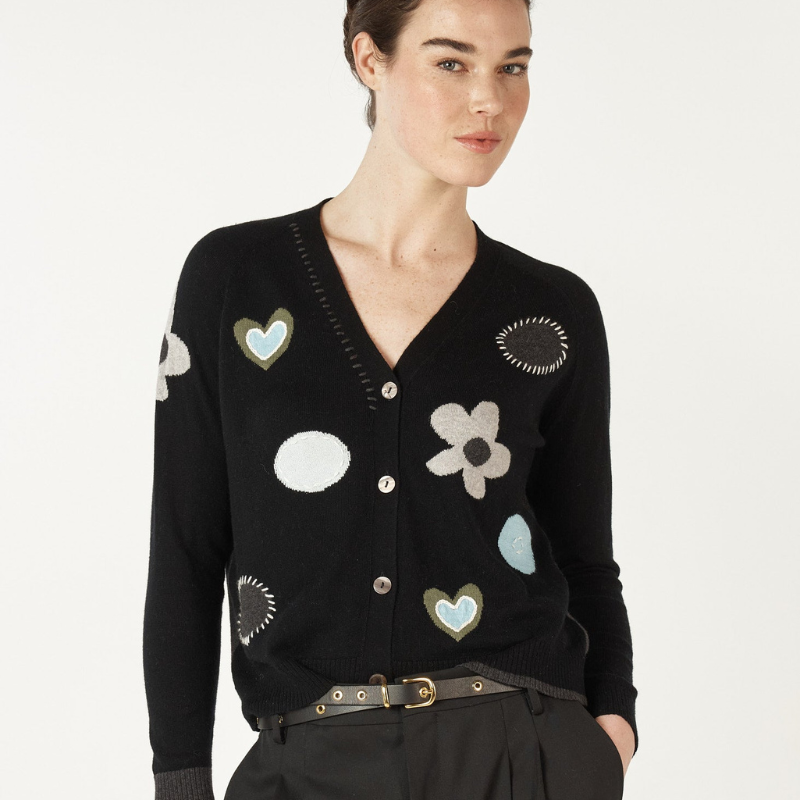Leona™- Stilig cardigan med trykk