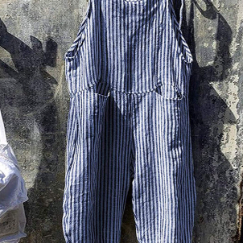 Liora™ - Uformell stripete jumpsuit