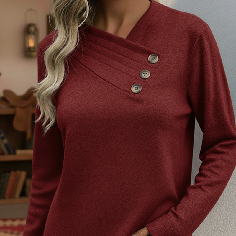 Cassandra™- V-hals Knapp Genser