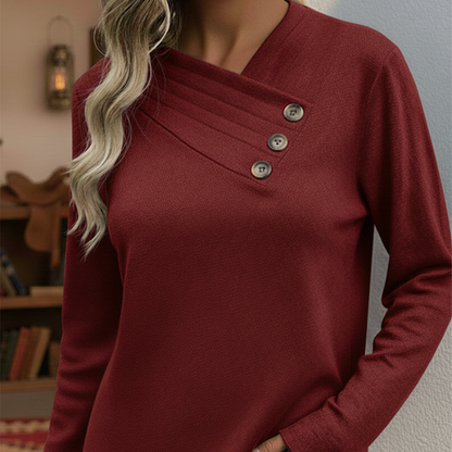 Cassandra™- V-hals Knapp Genser