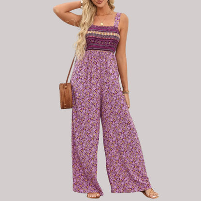 Fara™-Ermeløs jumpsuit med blomster for kvinner
