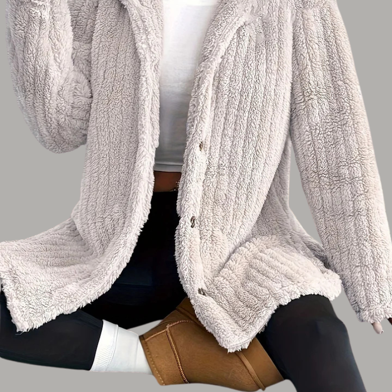 Esme™ - Teddycoat med hette