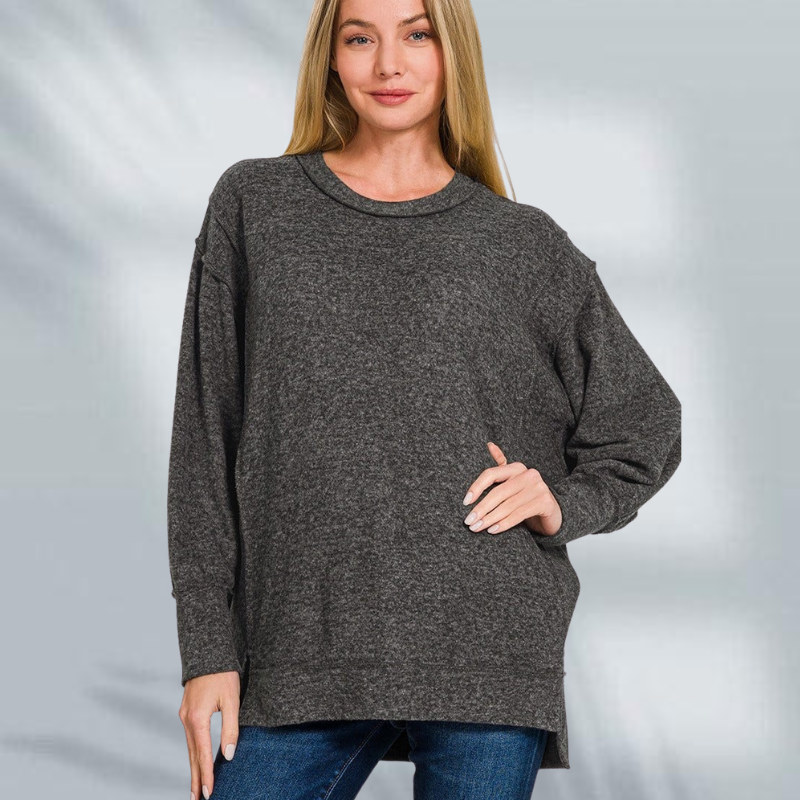 Pearl™- Avslappet myk Sweatshirt