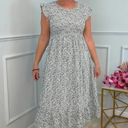 Ulina™- Elegant kjole med rysjermer