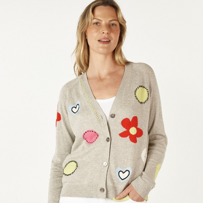 Leona™- Stilig cardigan med trykk
