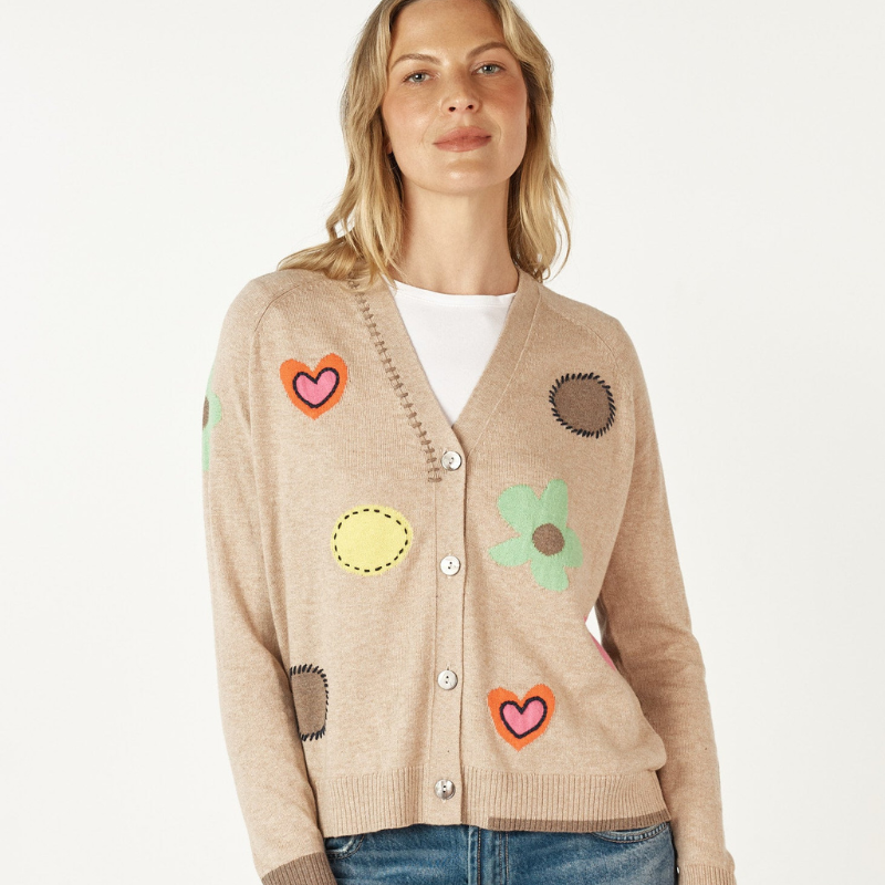 Leona™- Stilig cardigan med trykk