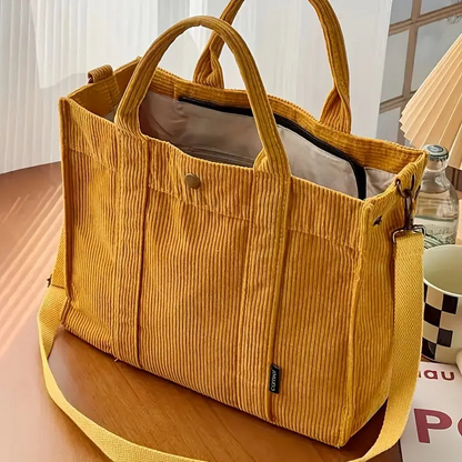 Phoebe™- Kordfløyels crossbody-veske