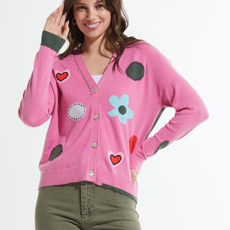 Leona™- Stilig cardigan med trykk
