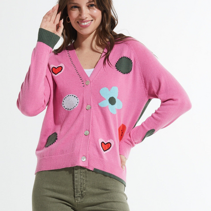 Leona™- Stilig cardigan med trykk