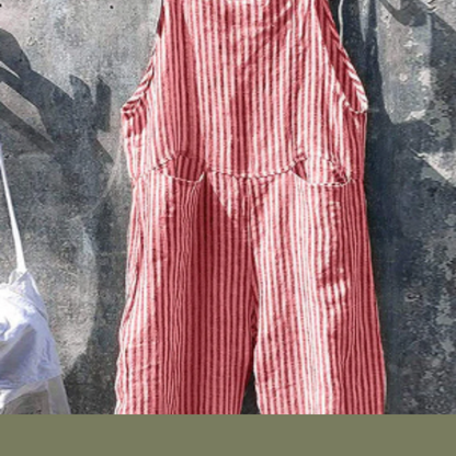 Liora™ - Uformell stripete jumpsuit