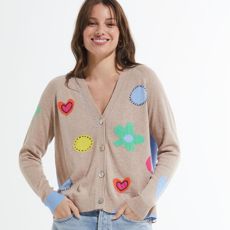 Leona™- Stilig cardigan med trykk