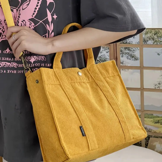 Phoebe™- Kordfløyels crossbody-veske