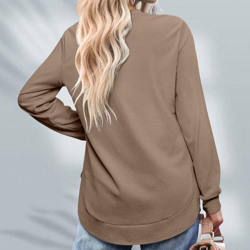 Nicolette™- Buet Fald Sweatshirt