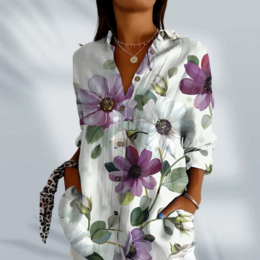 Xeniah™- Blomsterprint-skjorte
