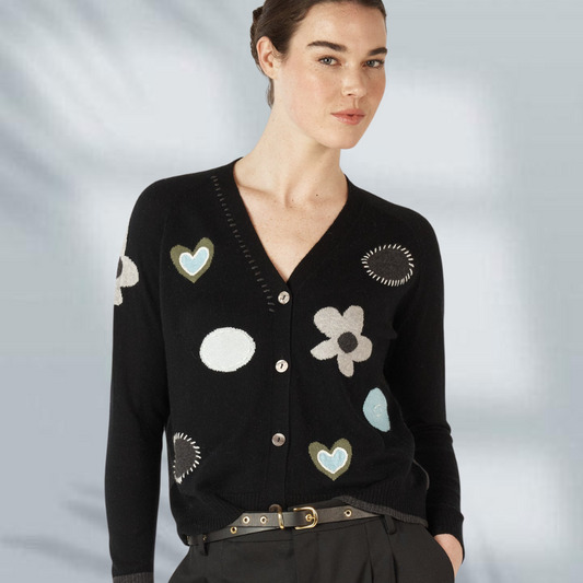Leona™- Stilig cardigan med trykk