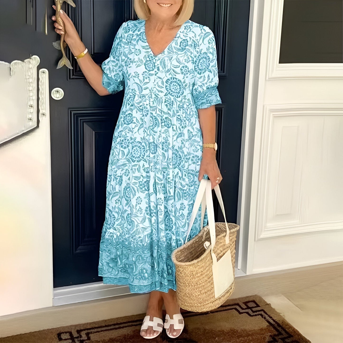 Lucy™ – Elegant blomsterkjole