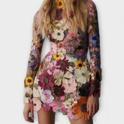 Sophie™ – Festblomstret minikjole