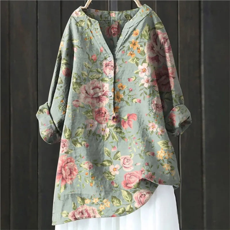 Jovita™ – Bluse med blomsterprint