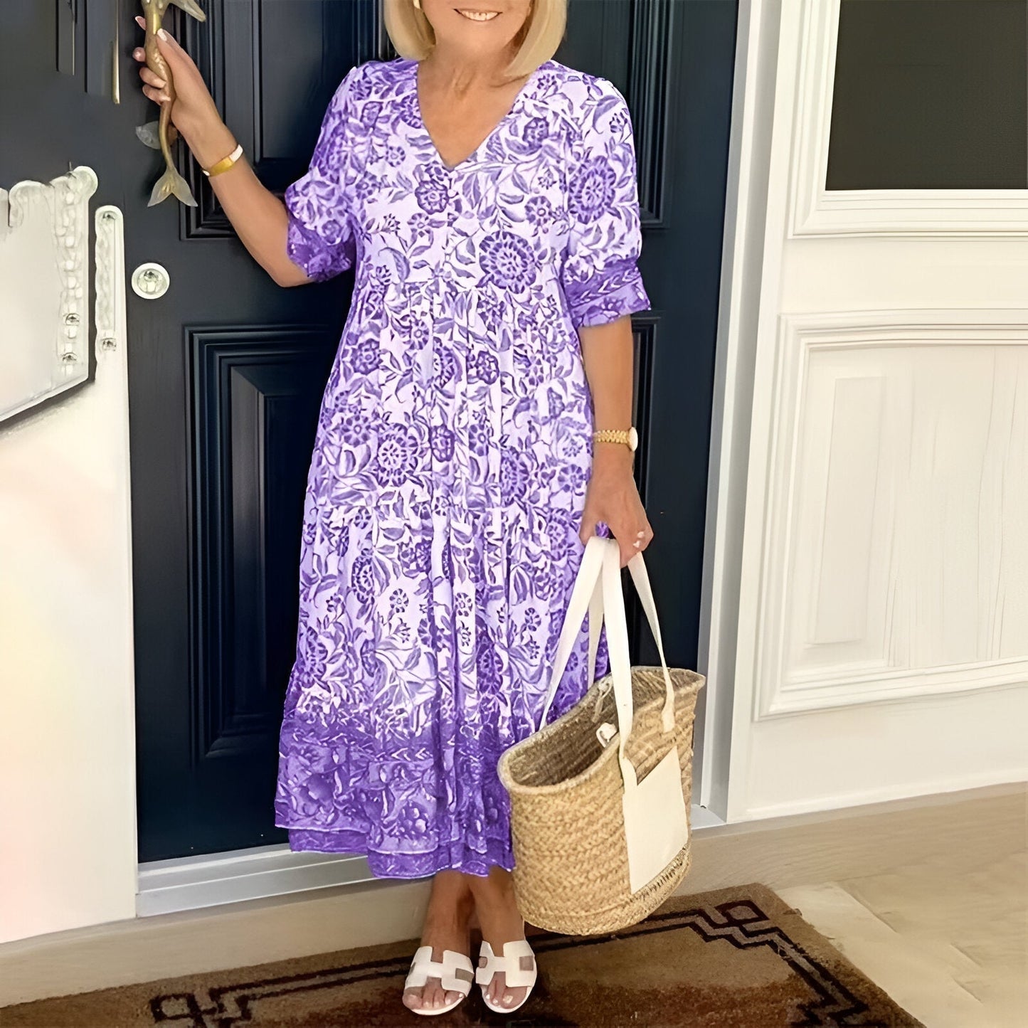 Lucy™ – Elegant blomsterkjole