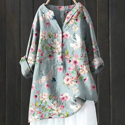 Jovita™ – Bluse med blomsterprint