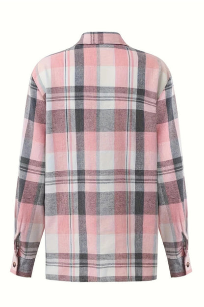 Sofia™ – Rosa rutete skjorte for kvinner