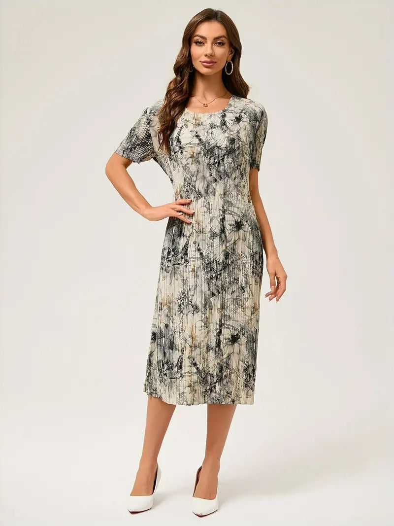 Amalia™-  Elegant tie-dye-kjole