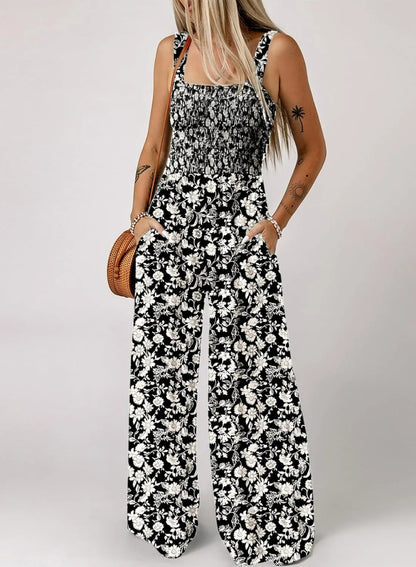 Fara™-Ermeløs jumpsuit med blomster for kvinner
