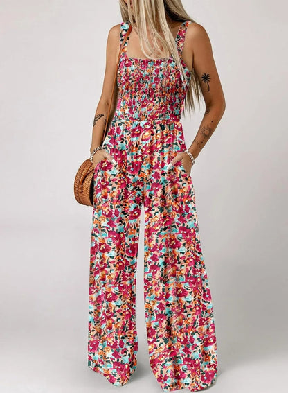 Fara™-Ermeløs jumpsuit med blomster for kvinner