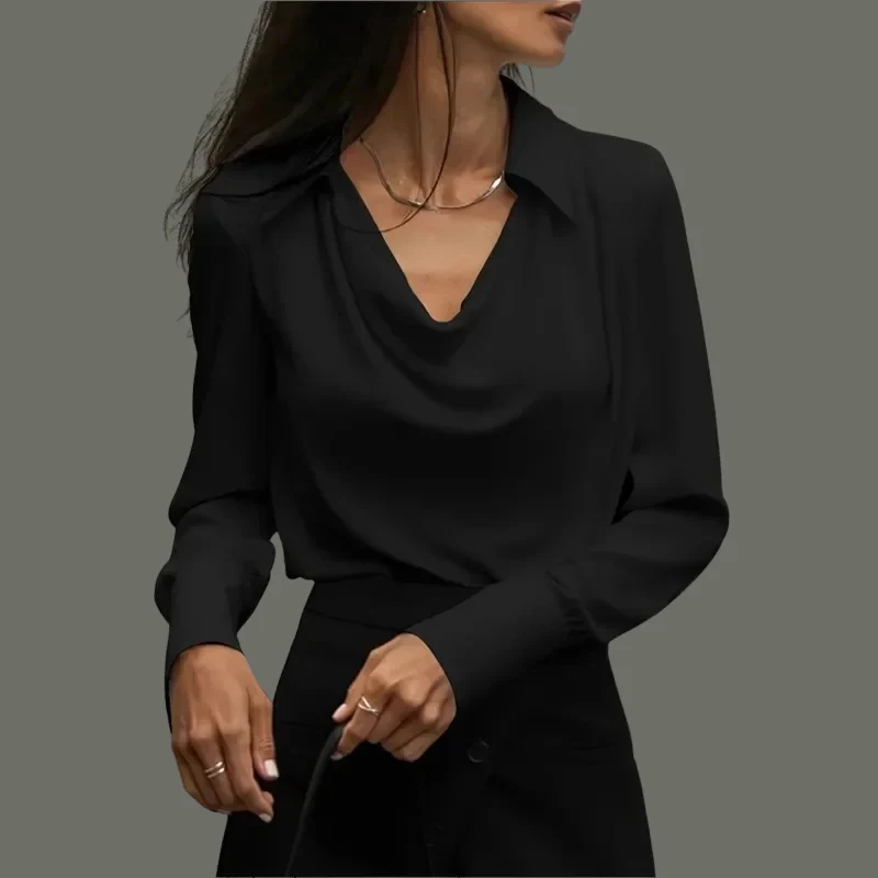 Danika™- Elegant langermet topp for kvinner