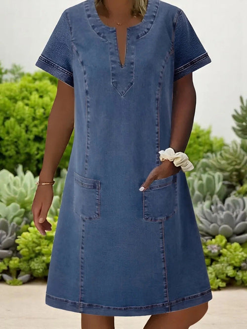 Jalia™ -  Myk denimkjole for kvinner