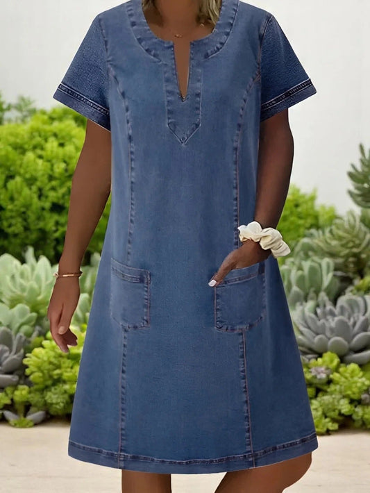 Jalia™ -  Myk denimkjole for kvinner