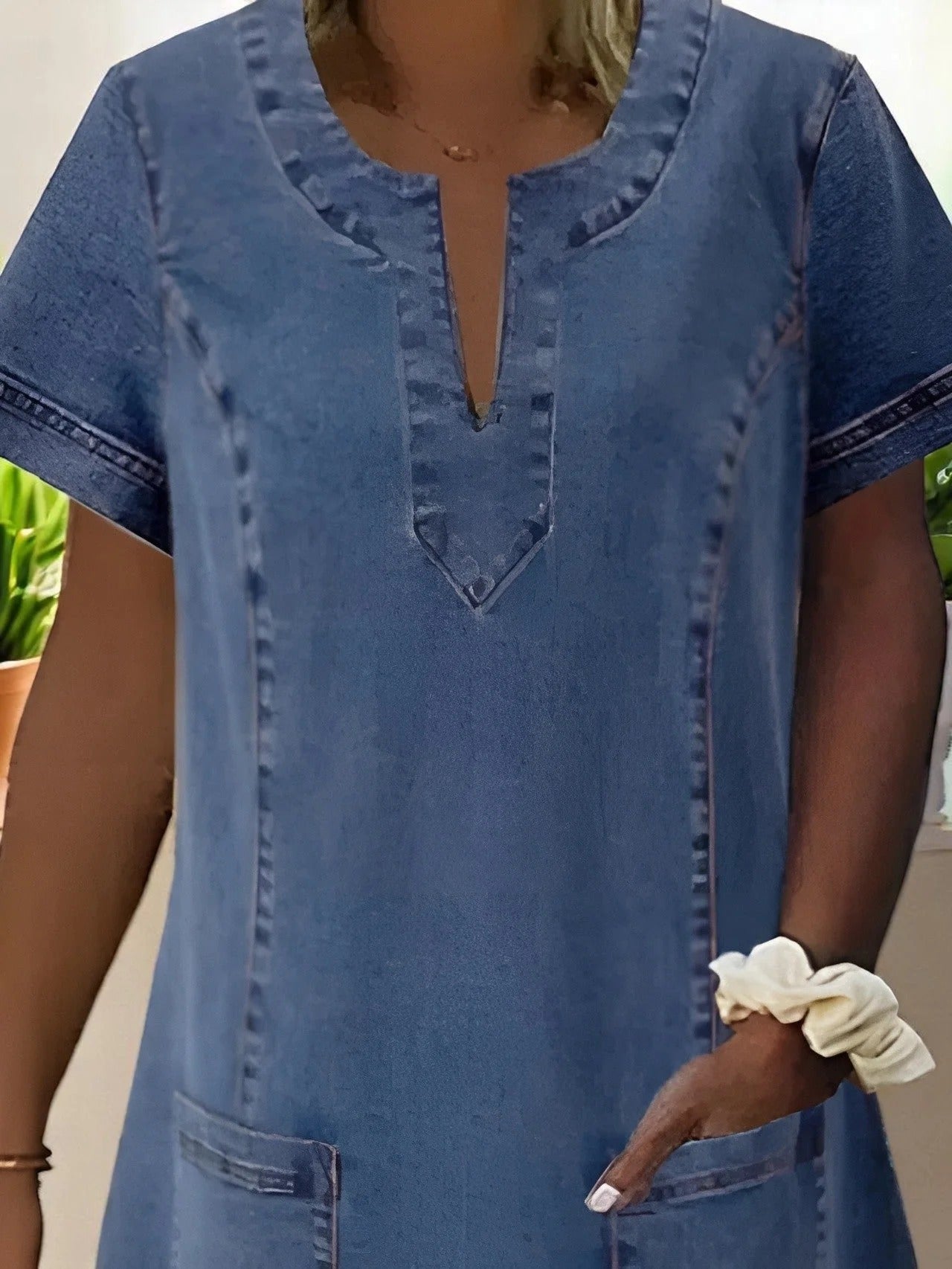 Jalia™ -  Myk denimkjole for kvinner